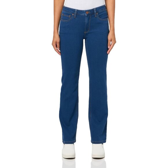 Womens Straight-Leg Jeans Cotton Polyester Elastane 12 Sky Wash Casual